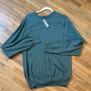 J. Crew Men's Olive Crewneck Sweater